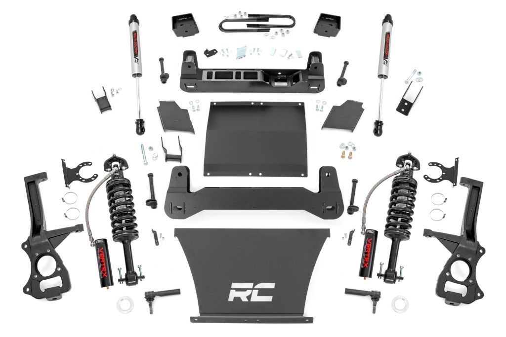 Rough Country 6 Inch Lift Kit Mono Leaf Rear Vertex/V2 Chevy Silverado 1500 (25-26)