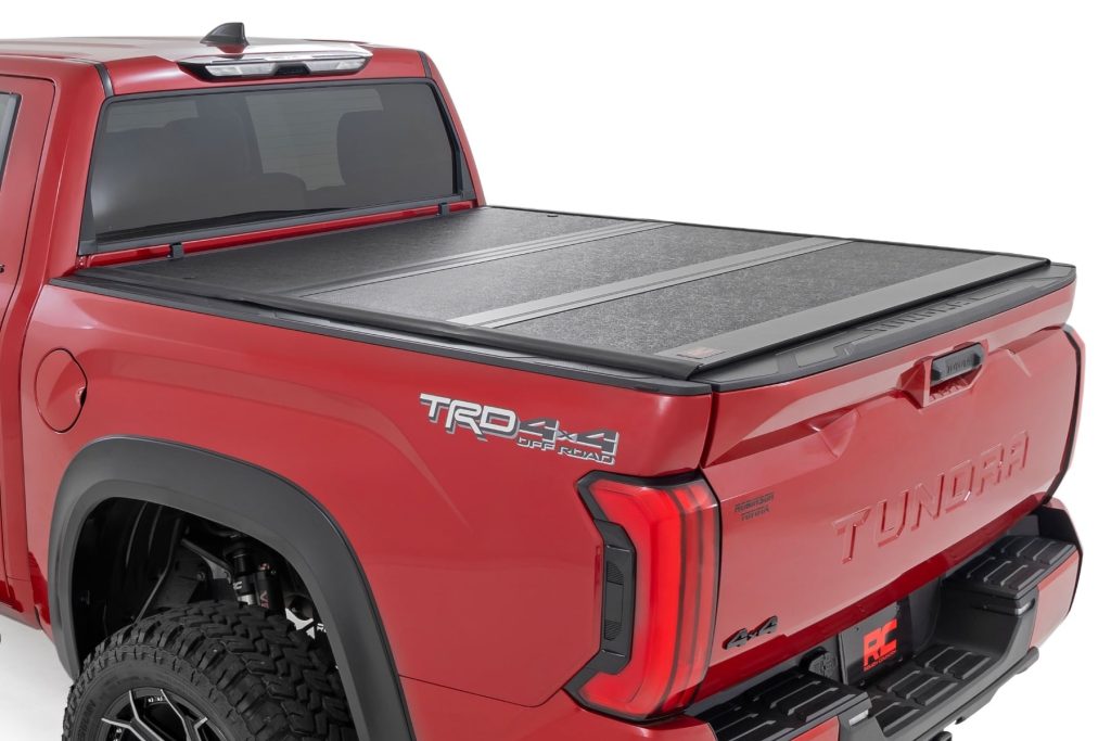 Rough Country Hard Low Profile Bed Cover 5’7″ Bed Cargo Mgmt Toyota Tundra (22-26)