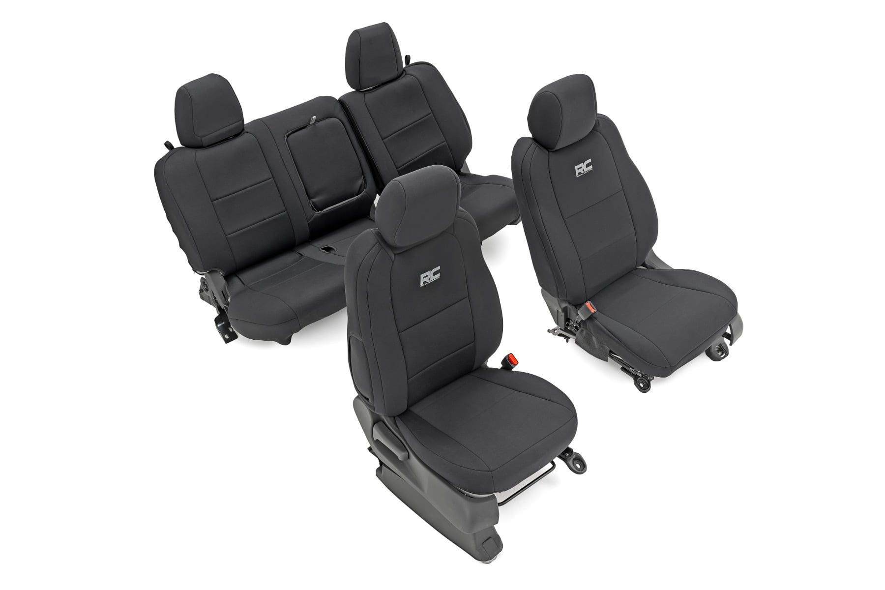 Rough Country Seat Covers FR & RR Crew Cab Nissan Frontier 2WD/4WD (2022-2026)