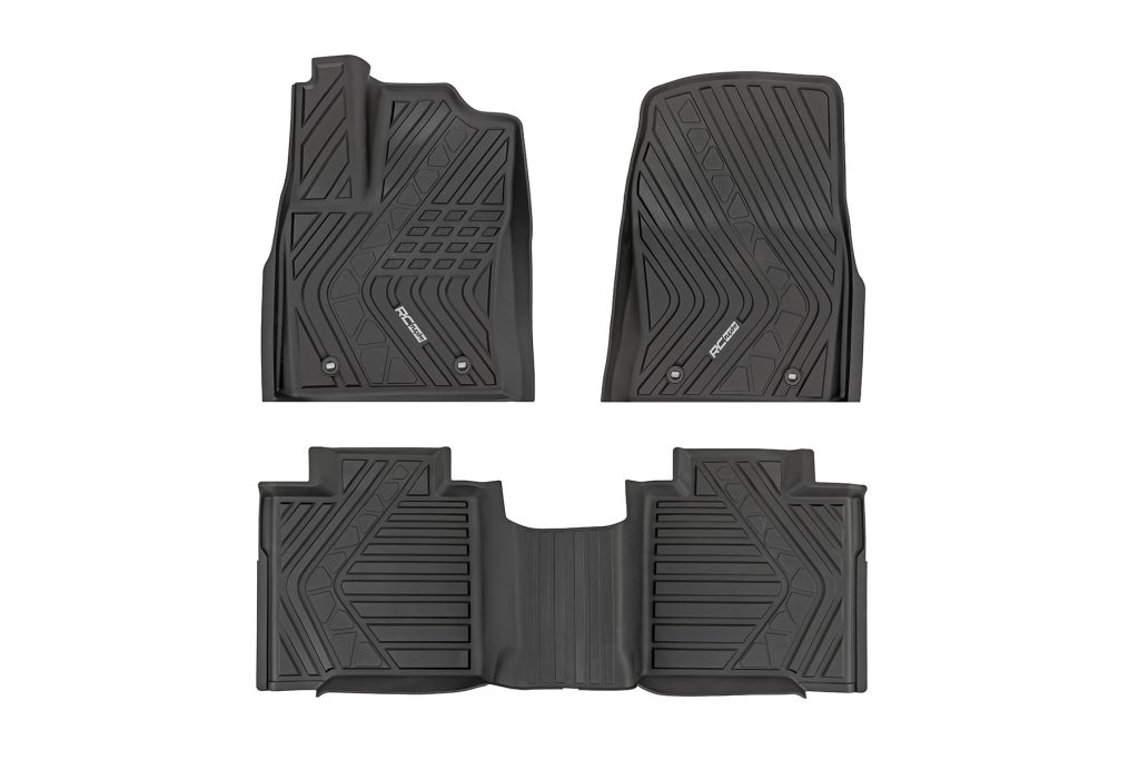 Rough Country Flex-Fit Floor Mats FR & RR CrewMax Toyota Tundra 2WD/4WD (2022-2026)
