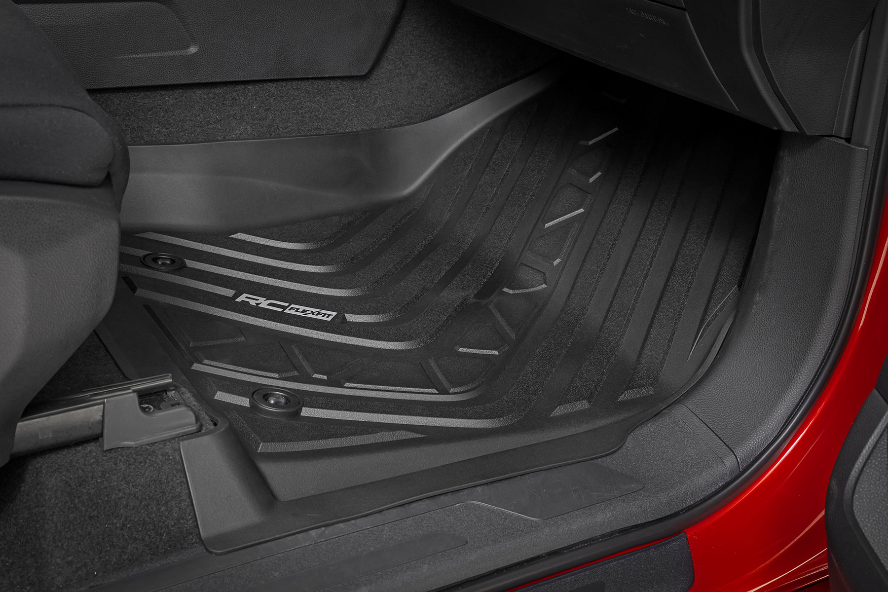 Rough Country Flex-Fit Floor Mats FR & RR CrewMax Toyota Tundra 2WD/4WD (2022-2026)