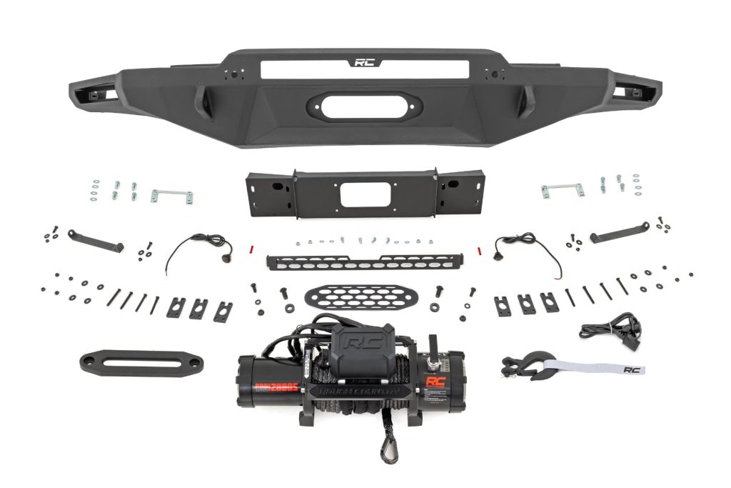 Rough Country Hybrid Front Bumper 12000S Toyota Tundra 2WD/4WD (2022-2026)