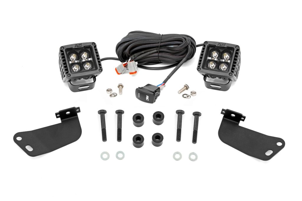 Rough Country LED Light Kit Front Mount 2β³ Black Pair Amber DRL Segway 570 F