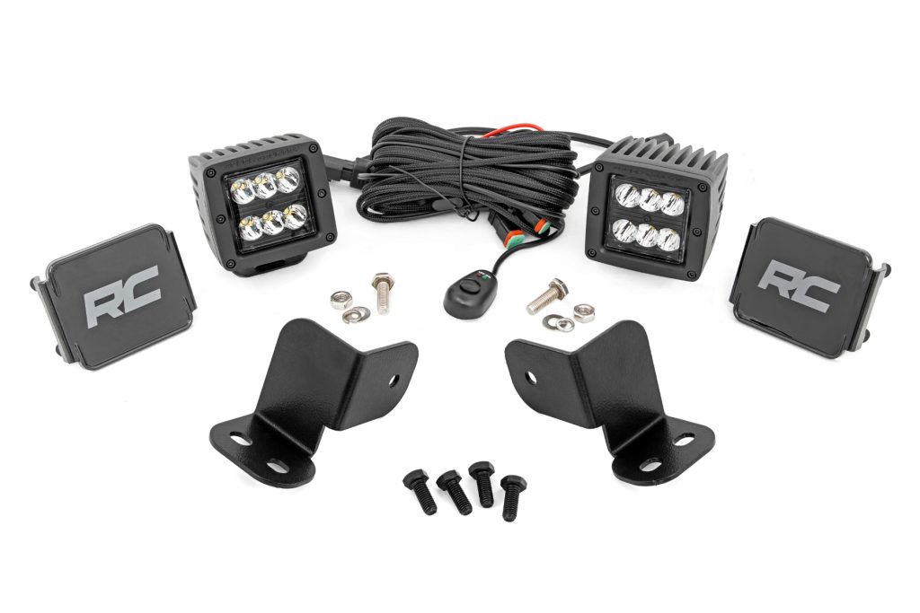 Rough Country LED Light Kit Rear Mount 2″ Black Pair Segway 570 F