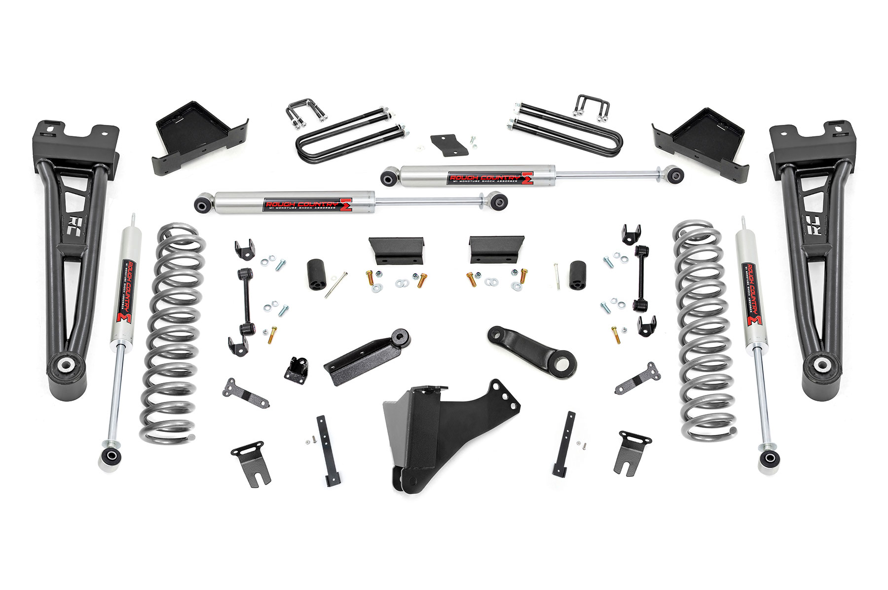 Rough Country 6 Inch Lift Kit Gas Radius Arm M1 Ford F-250/F-350 Super Duty (23-26)