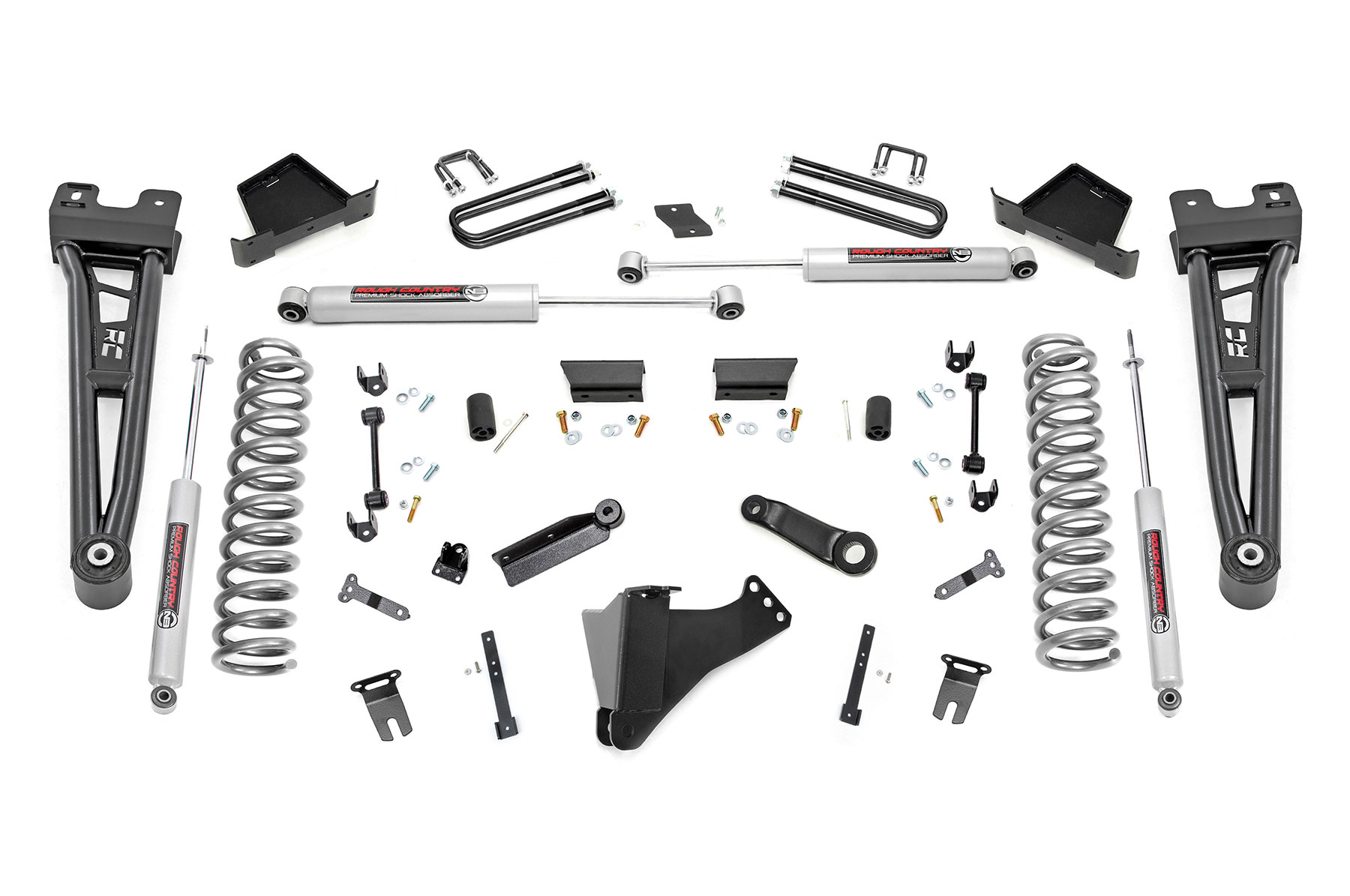 Rough Country 6 Inch Lift Kit Radius Arm Ford F-250/F-350 Super Duty 4WD (2023-2026)