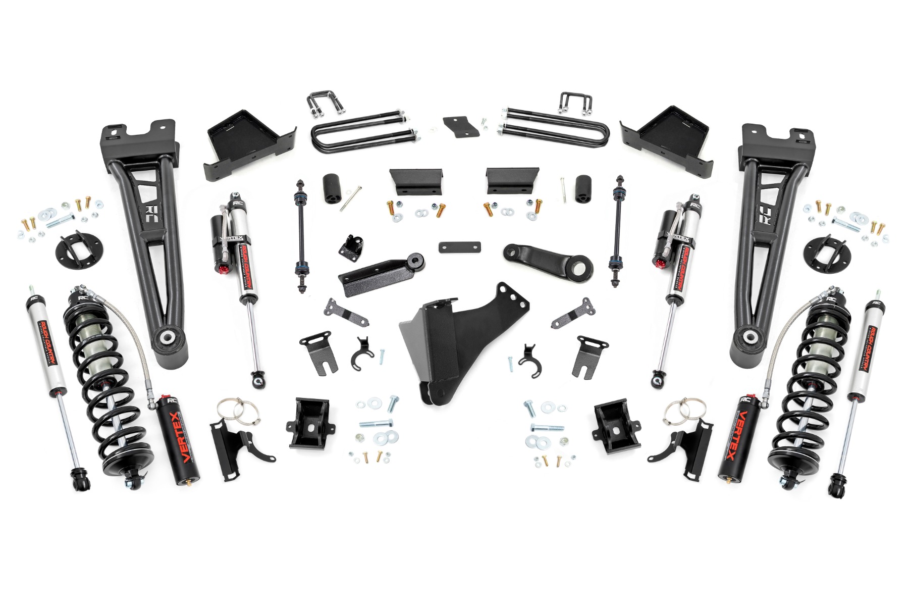 Rough Country 4.5 Inch Lift Kit R/A C/O Vertex Ford F-250/F-350 Super Duty (23-26)