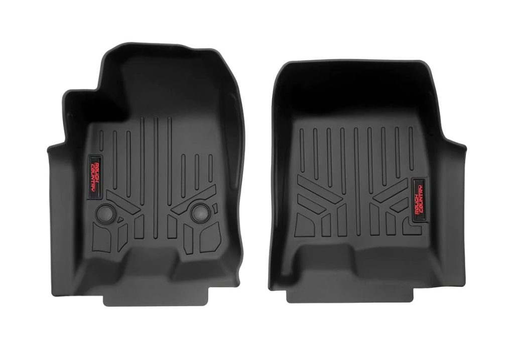 Rough Country Floor Mats FR Crew Chevy/GMC Canyon/Colorado 2WD/4WD (2023-2026)