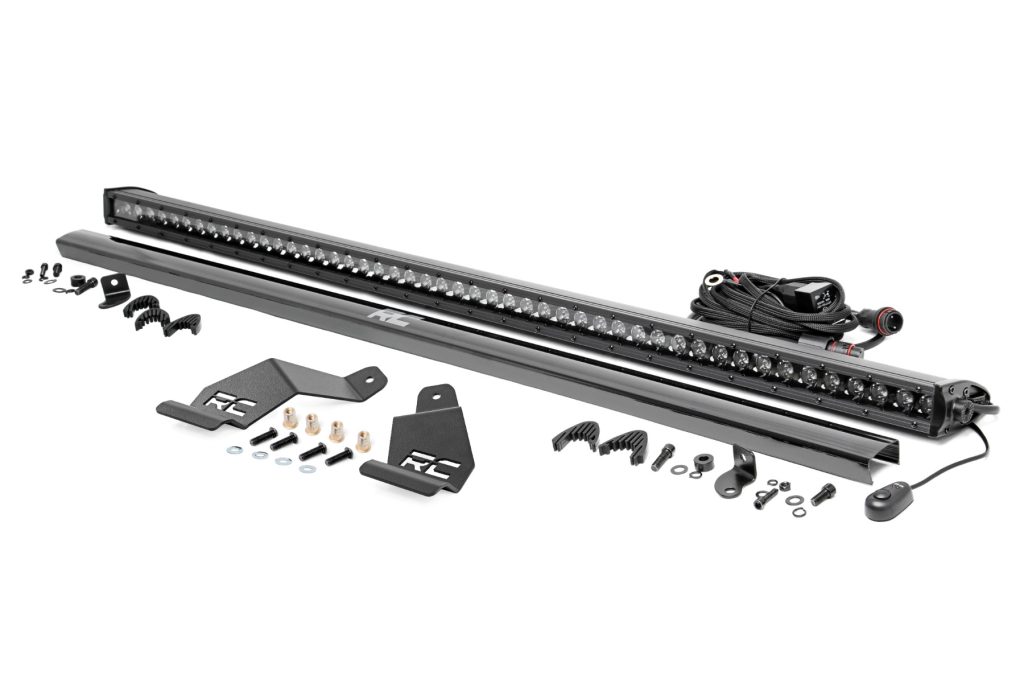 Rough Country LED Light Mount 50″ Black Single Row CFMOTO UFORCE U10 Pro
