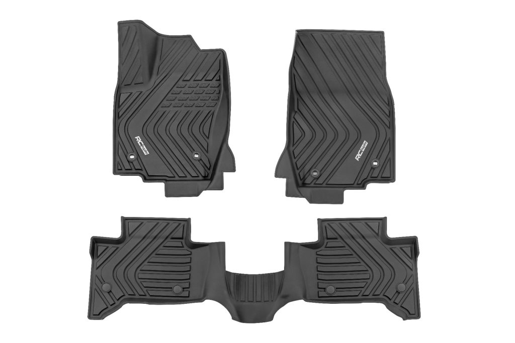 Rough Country Flex-Fit Floor Mats FR & RR Toyota Land Cruiser 4WD (2024-2026)