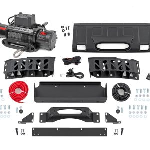 Rough Country FXS Hidden Winch Mount Yellow SAE PRO1200S Toyota Land Cruiser (24-26)