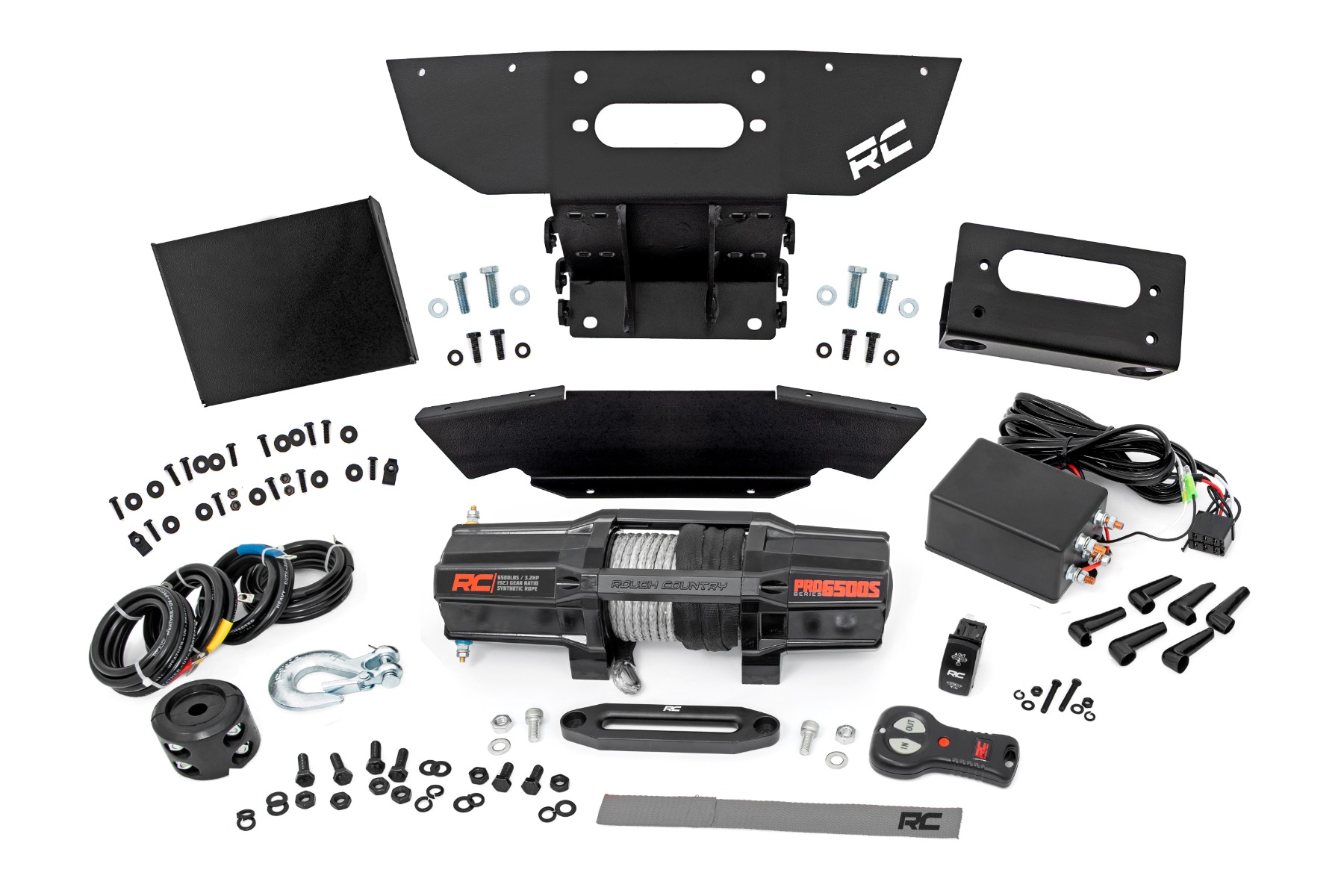 Rough Country Winch Mount Front RS6500S Polaris RZR XP1000-4 (2024)