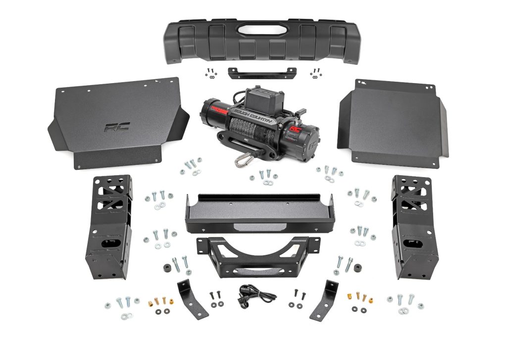 Rough Country FXS Hidden Winch Mount PRO12000S Toyota Tacoma 4WD (2024-2026)