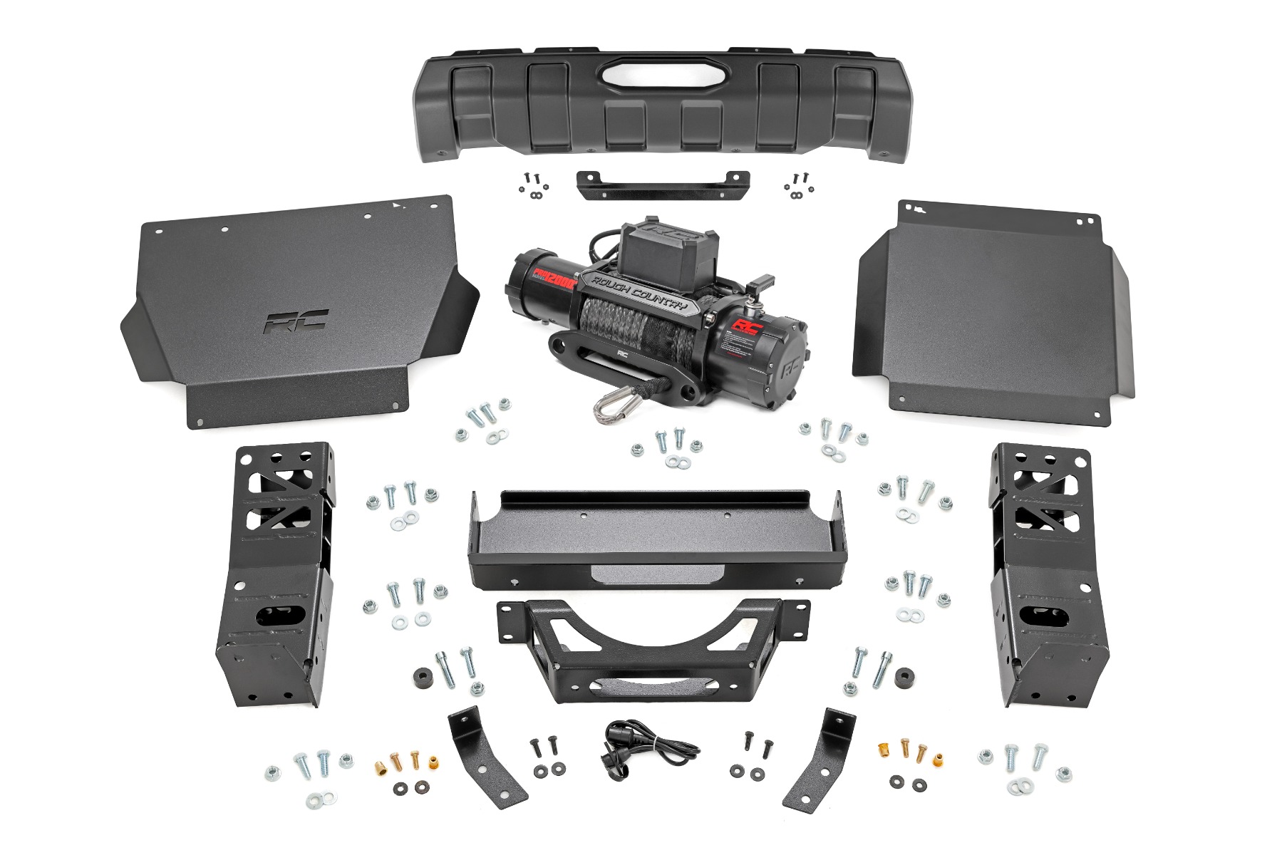 Rough Country FXS Hidden Winch Mount PRO12000S Toyota Tacoma 4WD (2024-2026)