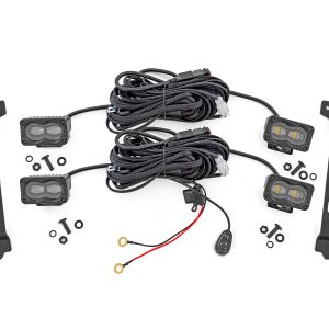 LED Fog Light Kit | 3x1.75 Inch Black Series Slim Aux | Yellow | Toyota Tacoma (24-26)