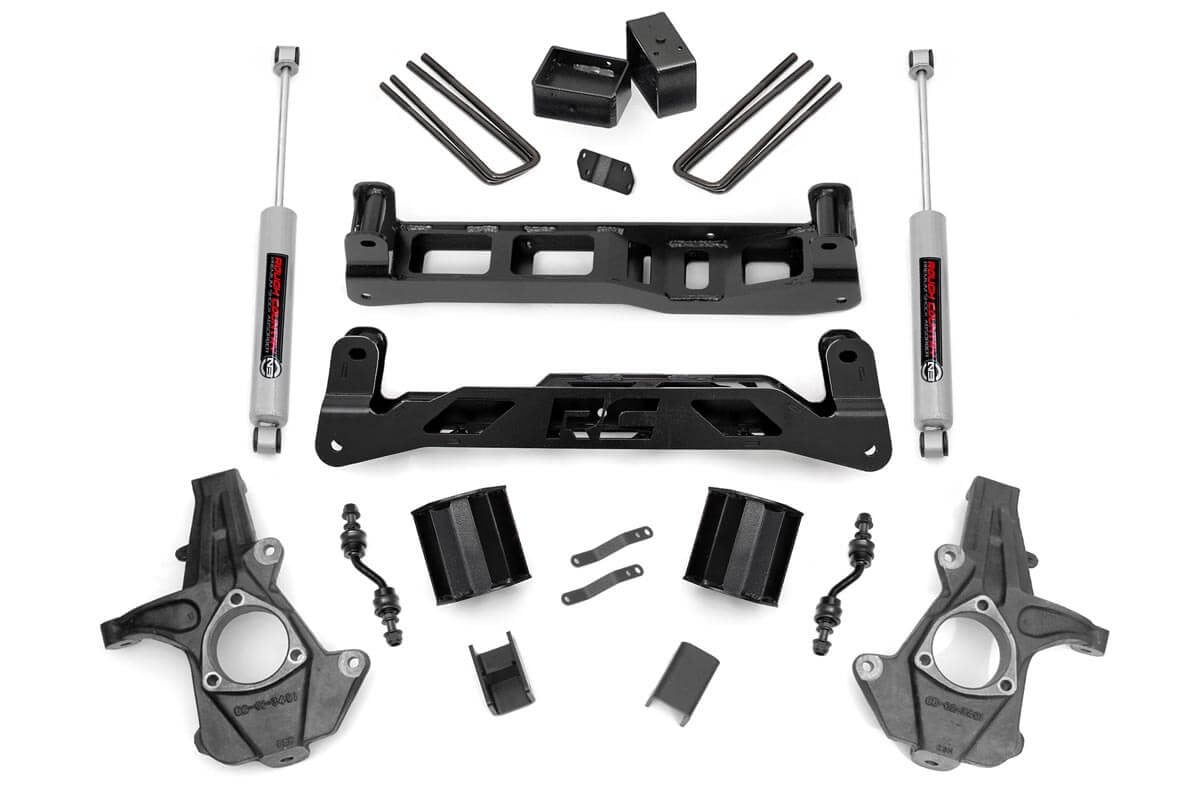 Rough Country 5 Inch Lift Kit Alum/Stamp Steel Chevy/GMC 1500 (14-18 & Classic)