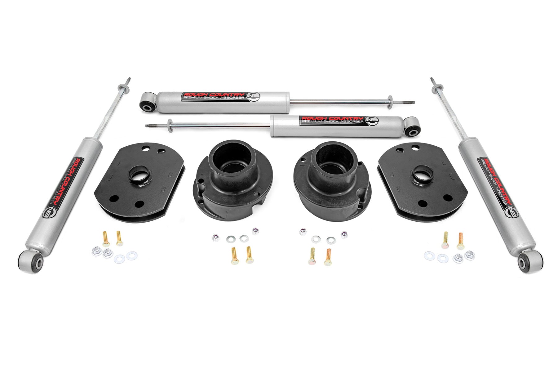 Rough Country 2.5 Inch Lift Kit N3 Shocks Ram 2500 4WD (2014-2026)