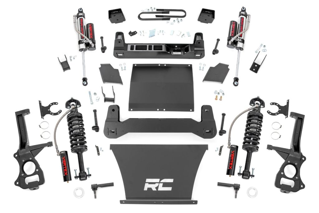 Rough Country 6 Inch Lift Kit Mono Leaf Rear Vertex GMC Sierra 1500 2WD/4WD (19-24)