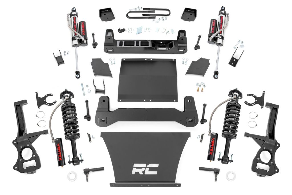 Rough Country 6 Inch Lift Kit Mono Leaf Rear Vertex GMC Sierra 1500 2WD/4WD (25-26)