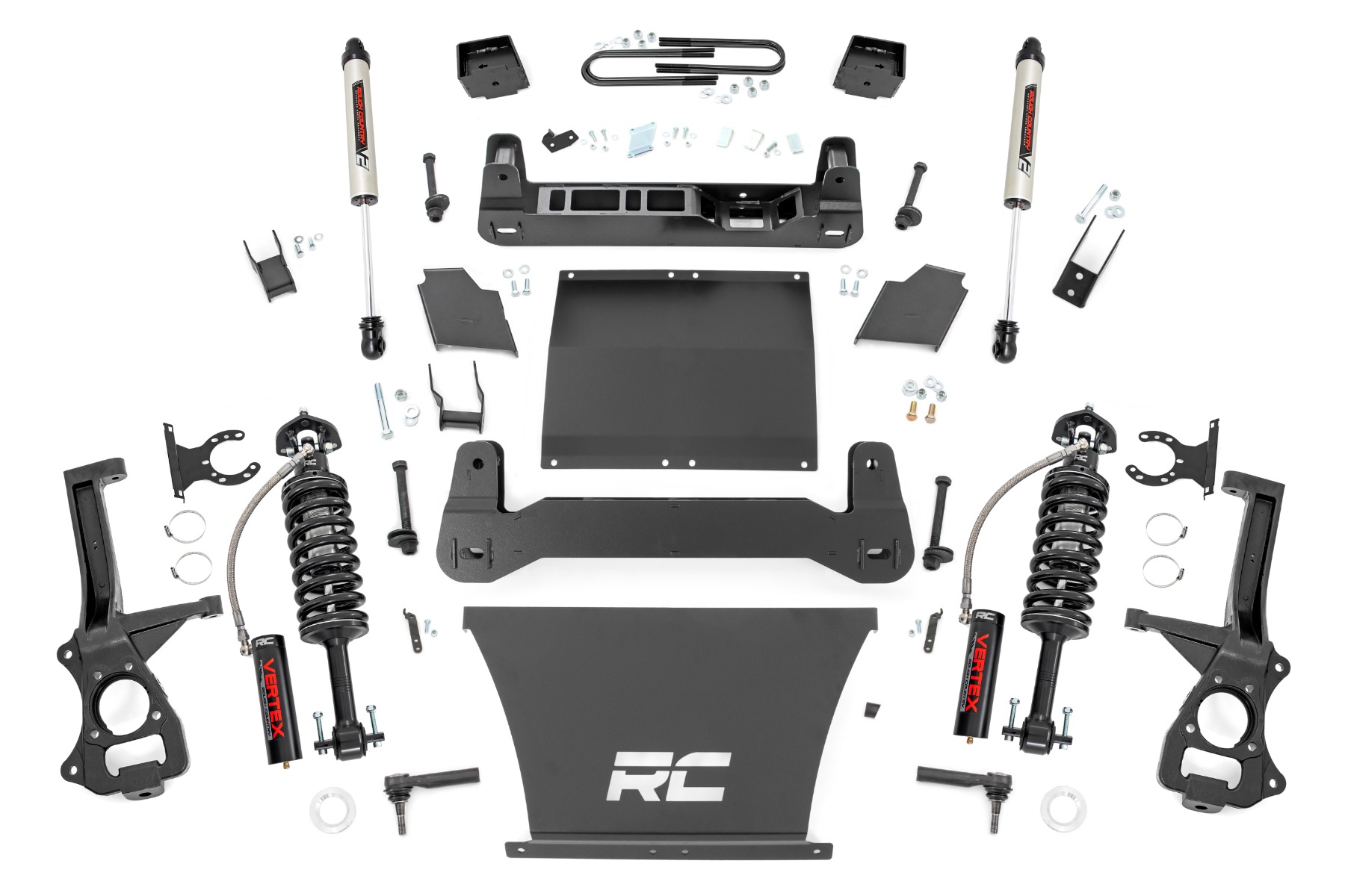 Rough Country 6 Inch Lift Kit Mono Leaf Rear Vertex/V2 GMC Sierra 1500 2WD/4WD (25-26)