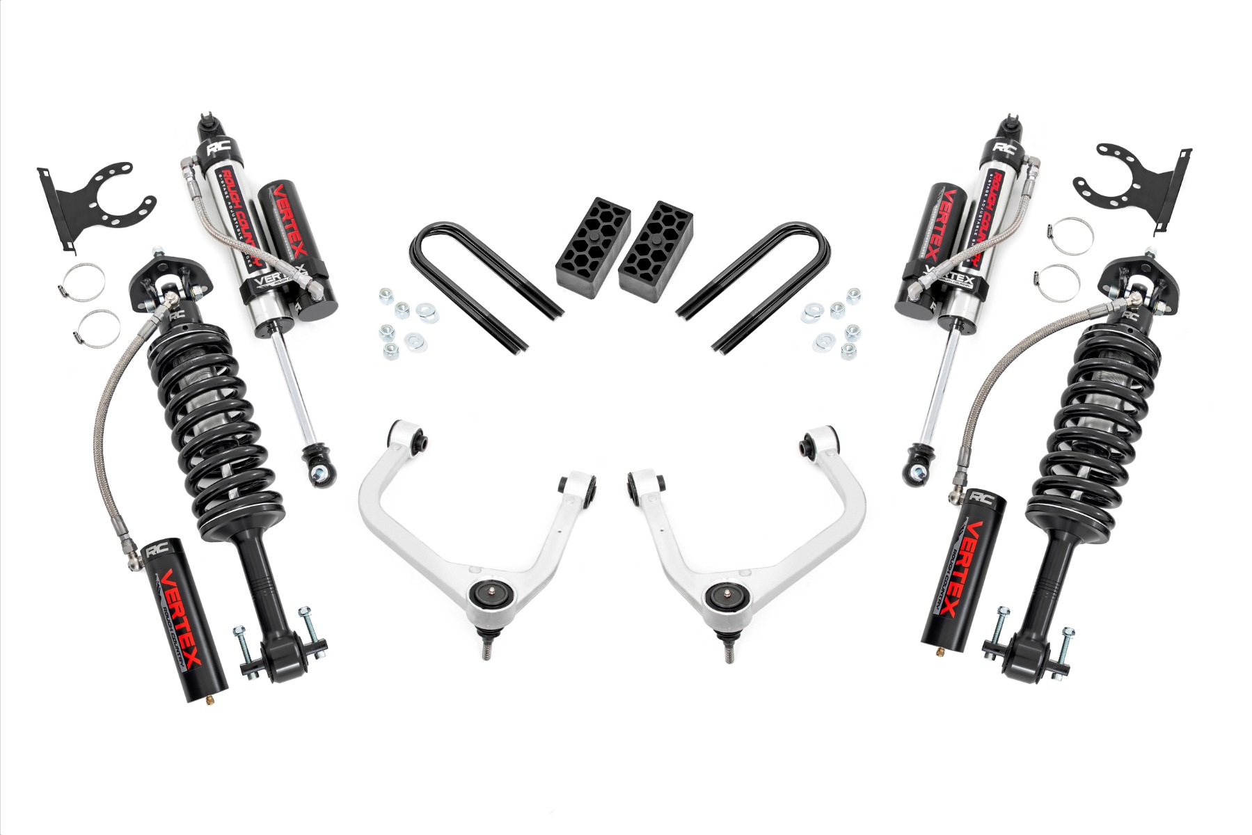 Rough Country 3.5 Inch Lift Kit Vertex Rear Mono Leaf Chevy Silverado 1500 (25-26)