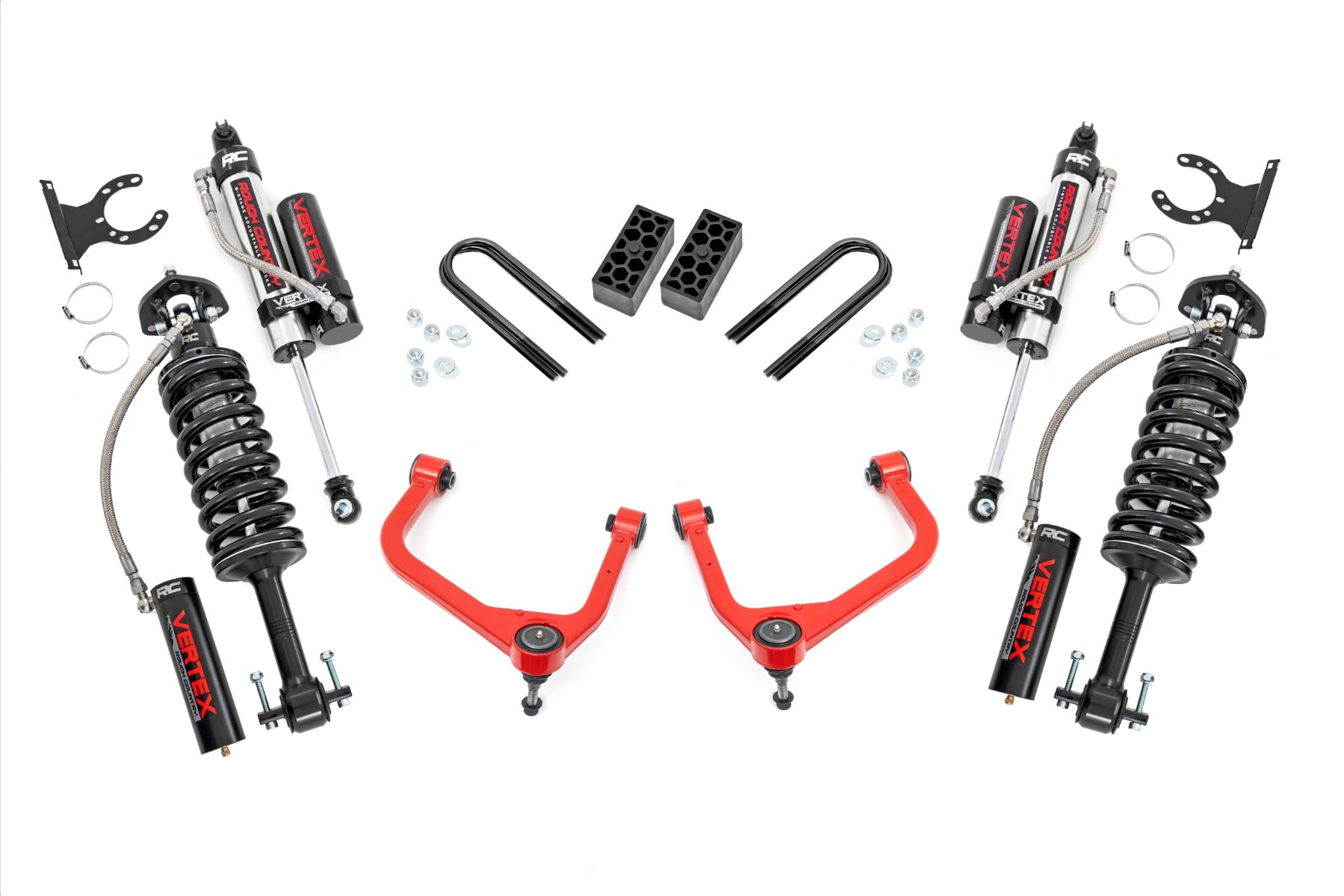 Rough Country 3.5 Inch Lift Kit Vertex Rear Mono Leaf Chevy Silverado 1500 (22-24)