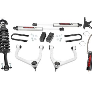 Rough Country 3.5 Inch Lift Kit Mono Leaf Rear Vertex/V2 GMC Sierra 1500 (25-26)