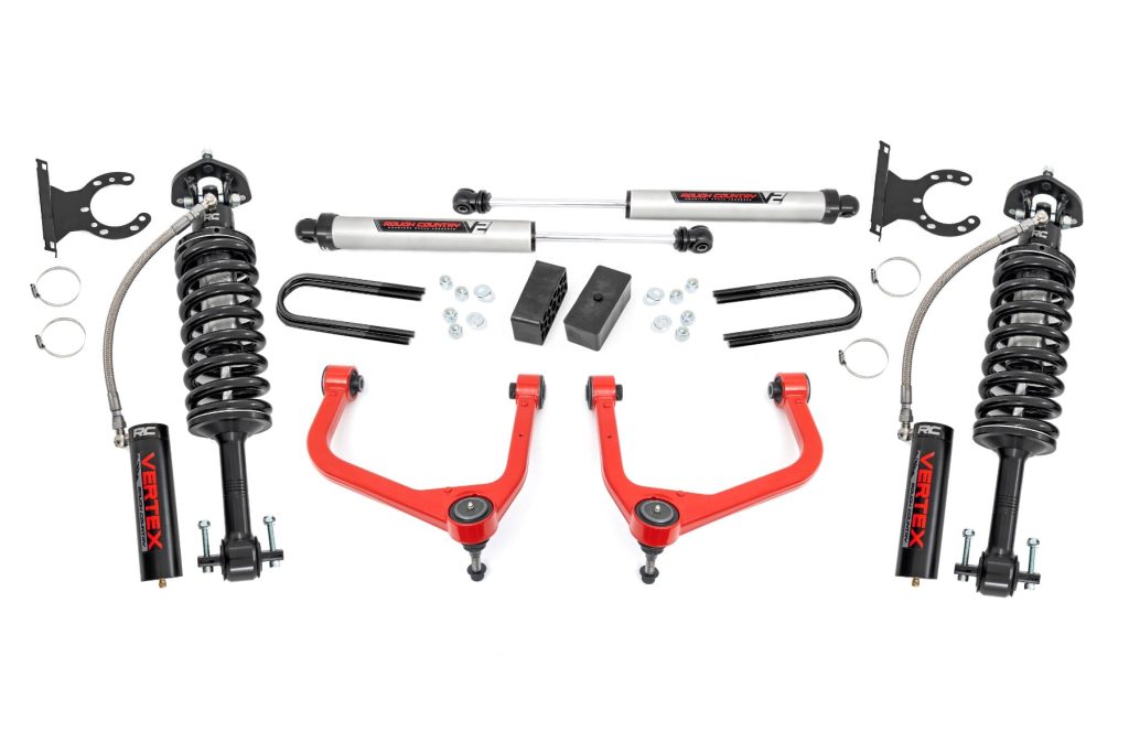 Rough Country 3.5 Inch Lift Kit Mono Leaf Rear Vertex/V2 GMC Sierra 1500 (19-24)