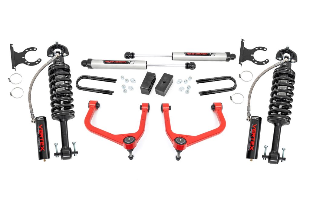 Rough Country 3.5 Inch Lift Kit Mono Leaf Rear Vertex/V2 GMC Sierra 1500 (25-26)