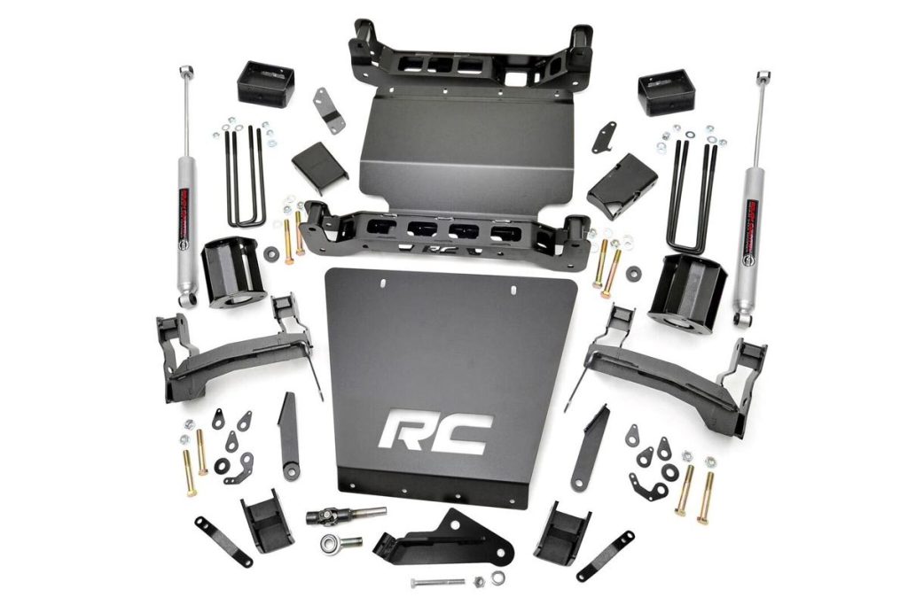 Rough Country 5 Inch Lift Kit Bracket Chevy Silverado & GMC Sierra 1500 4WD (2014-2018 & Classic)
