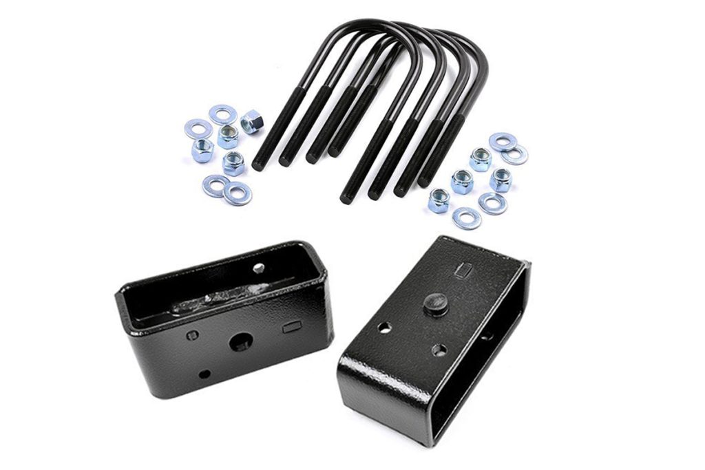 Rough Country 2 Inch Block & U-Bolt Kit Ford F-250 Super Duty 2WD/4WD (2011-2016)