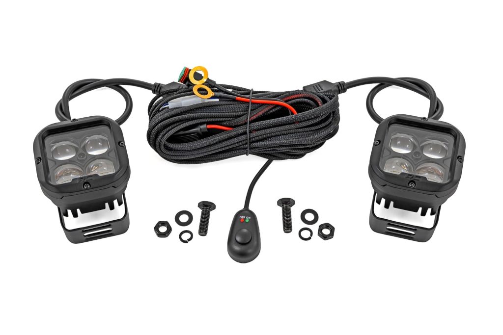 Rough Country 2 Inch SAE Driving Light Pods Pair