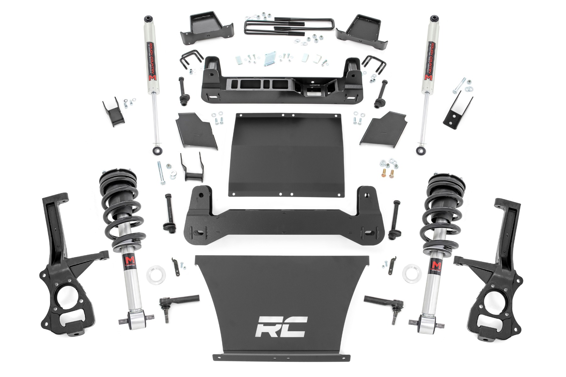 Rough Country 6 Inch Lift Kit M1 Struts/M1 Chevy Silverado 1500 4WD (2019-2024)