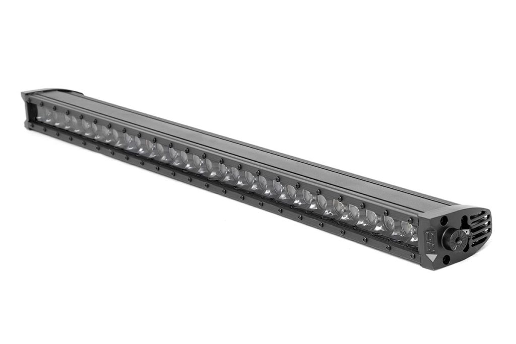 Rough Country 30 Inch Black Series LED Light Bar Single Row Cool White DRL