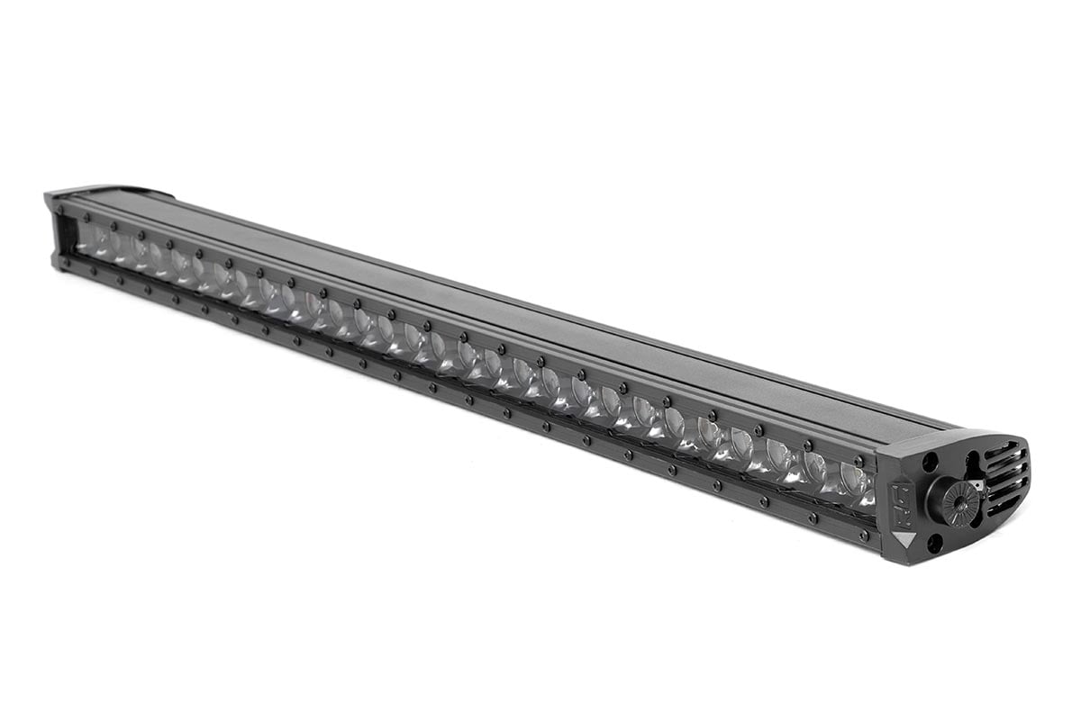 Rough Country 30 Inch Black Series LED Light Bar Single Row Cool White DRL