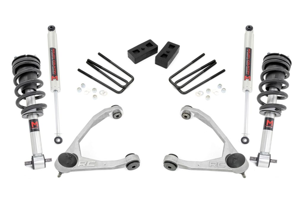 Rough Country 3.5 Inch Lift Kit Cast Steel M1 Strut Chevy/GMC 1500 (07-13)
