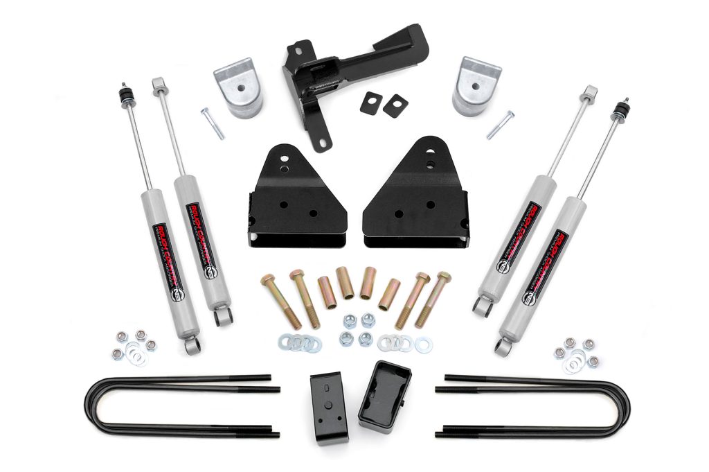 Rough Country 3 Inch Lift Kit FR Spacer Ford F-250/F-350 Super Duty 4WD (2005-2007)