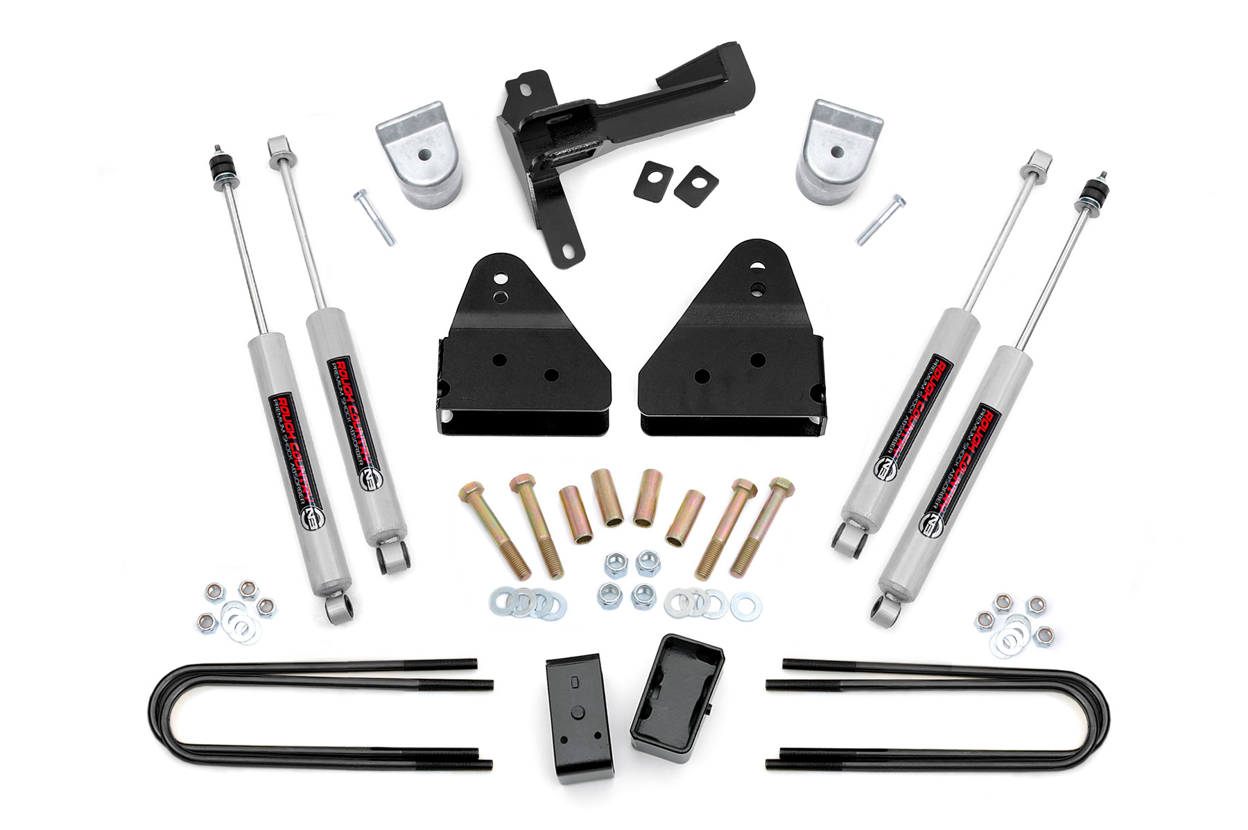 Rough Country 3 Inch Lift Kit FR Spacer Ford F-250/F-350 Super Duty 4WD (2005-2007)