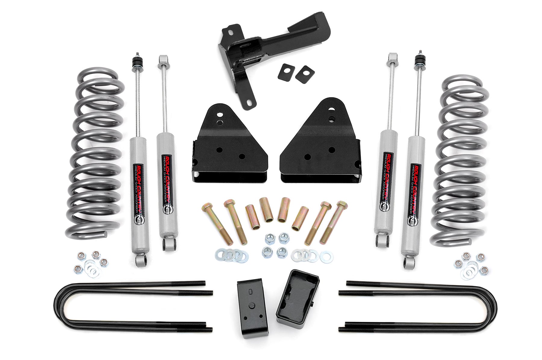 Rough Country 3 Inch Lift Kit FR Springs Ford F-250/F-350 Super Duty 4WD (2008-2010)