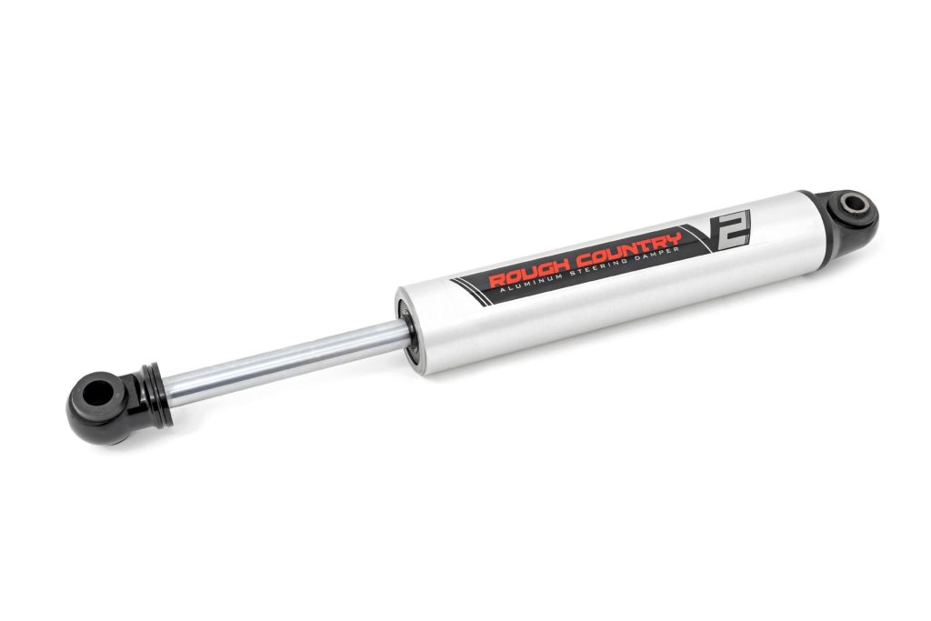 Rough Country V2 Steering Stabilizer Jeep Gladiator JT/Wrangler JL 4WD (2018-2026)