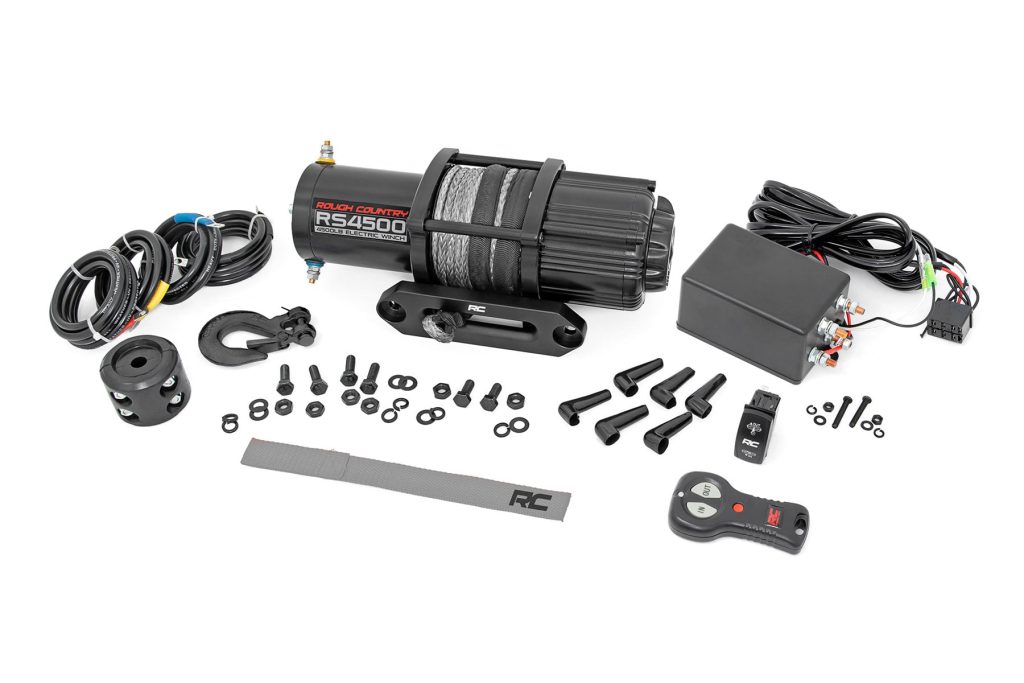 Rough Country 4500-LB Winch W/ Remote UTV Synthetic Rope
