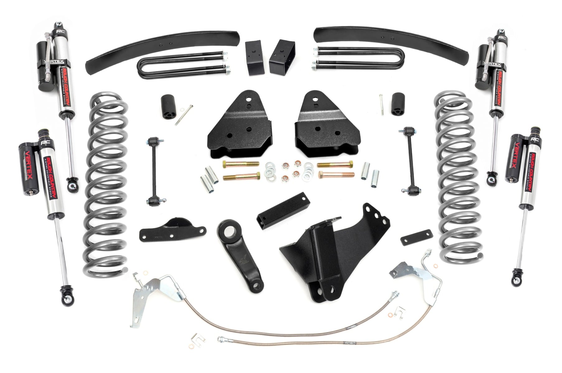 Rough Country 4.5 Inch Lift Kit W/O Overloads Vertex Ford F-250/F-350 Super Duty (08-10)