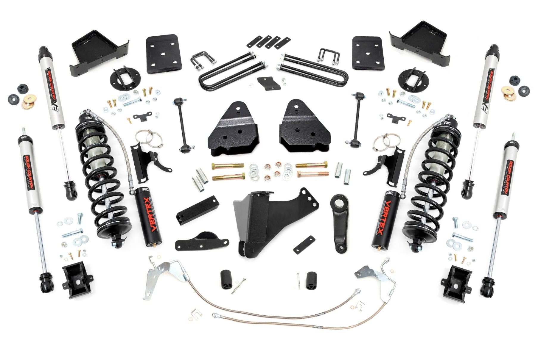 Rough Country 4.5 Inch Lift Kit W/O Overloads C/O V2 Ford F-250/F-350 Super Duty (08-10)