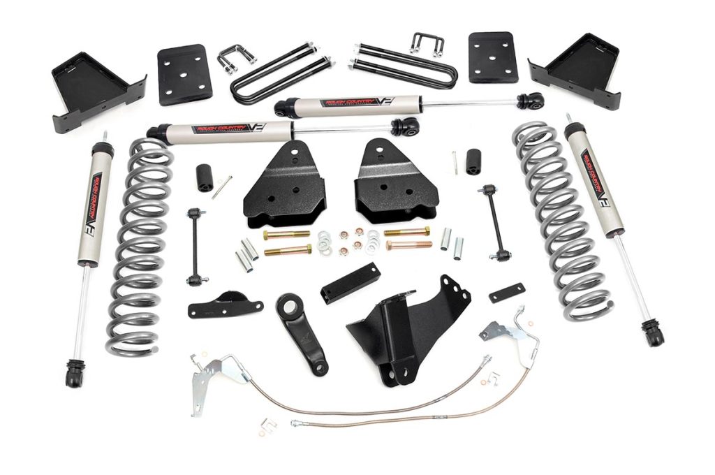 Rough Country 4.5 Inch Lift Kit W/O Overloads V2 Ford F-250/F-350 Super Duty (08-10)