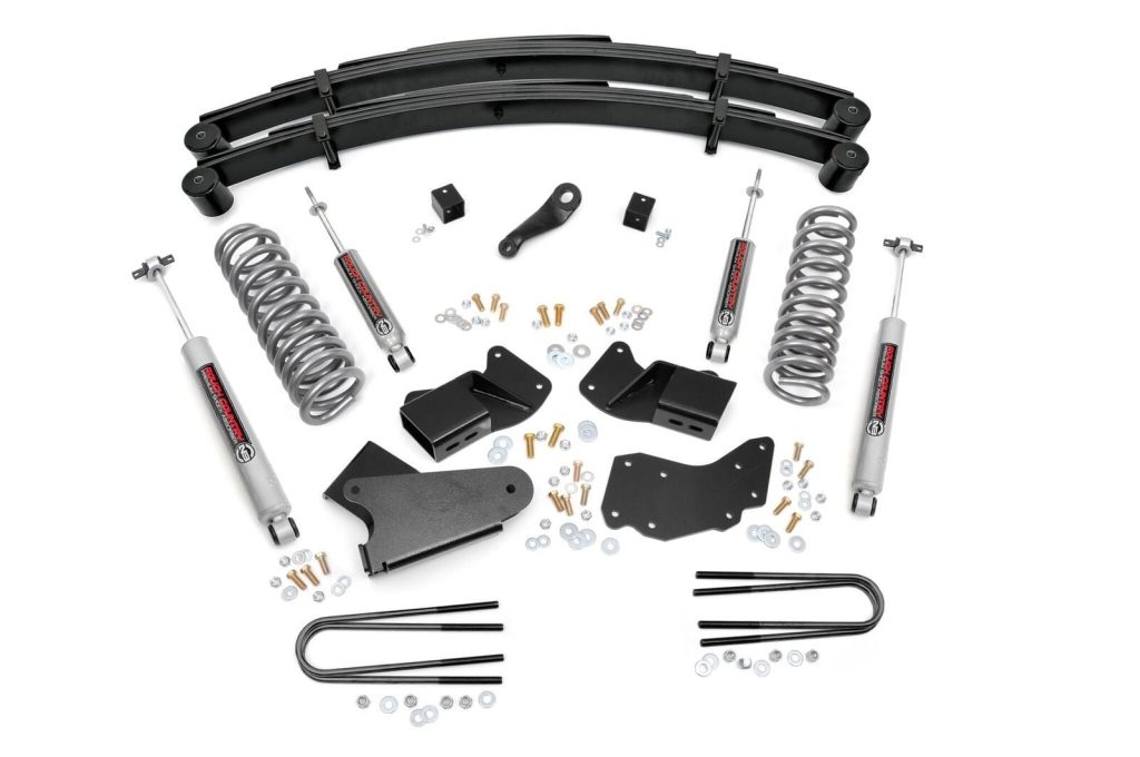 Rough Country 4 Inch Lift Kit Rear Springs Ford Bronco II 4WD (1984-1990)