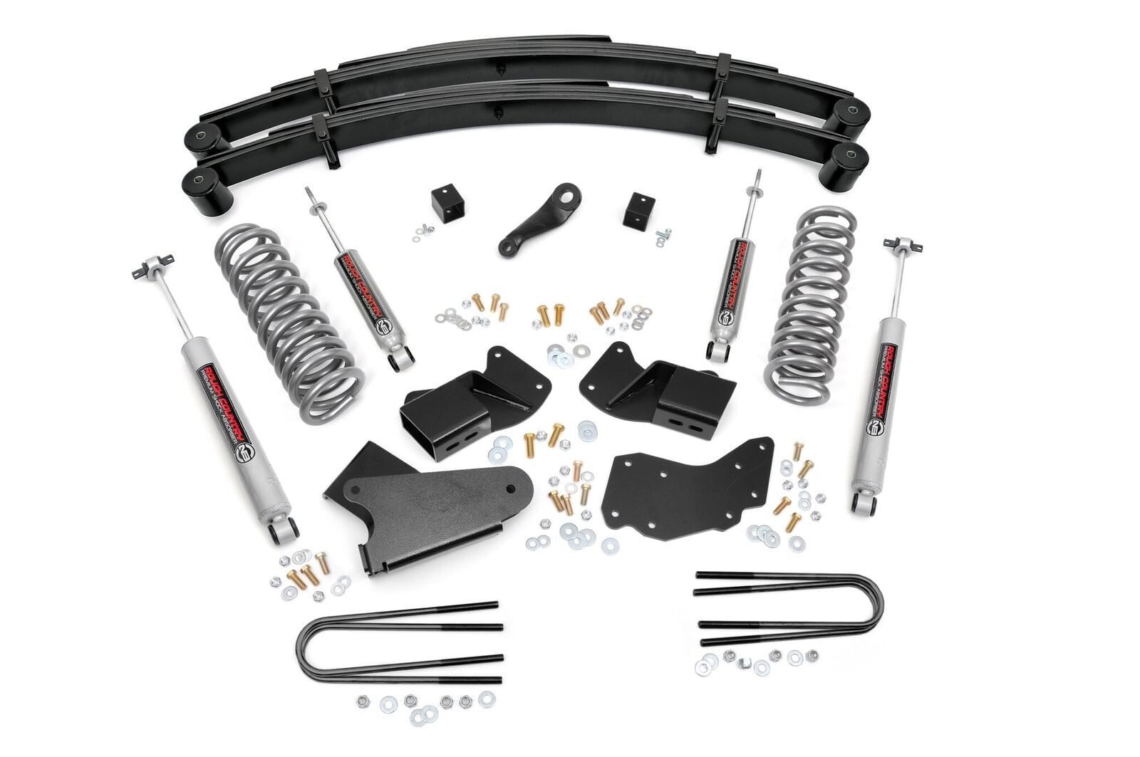 Rough Country 4 Inch Lift Kit Rear Springs Ford Bronco II 4WD (1984-1990)