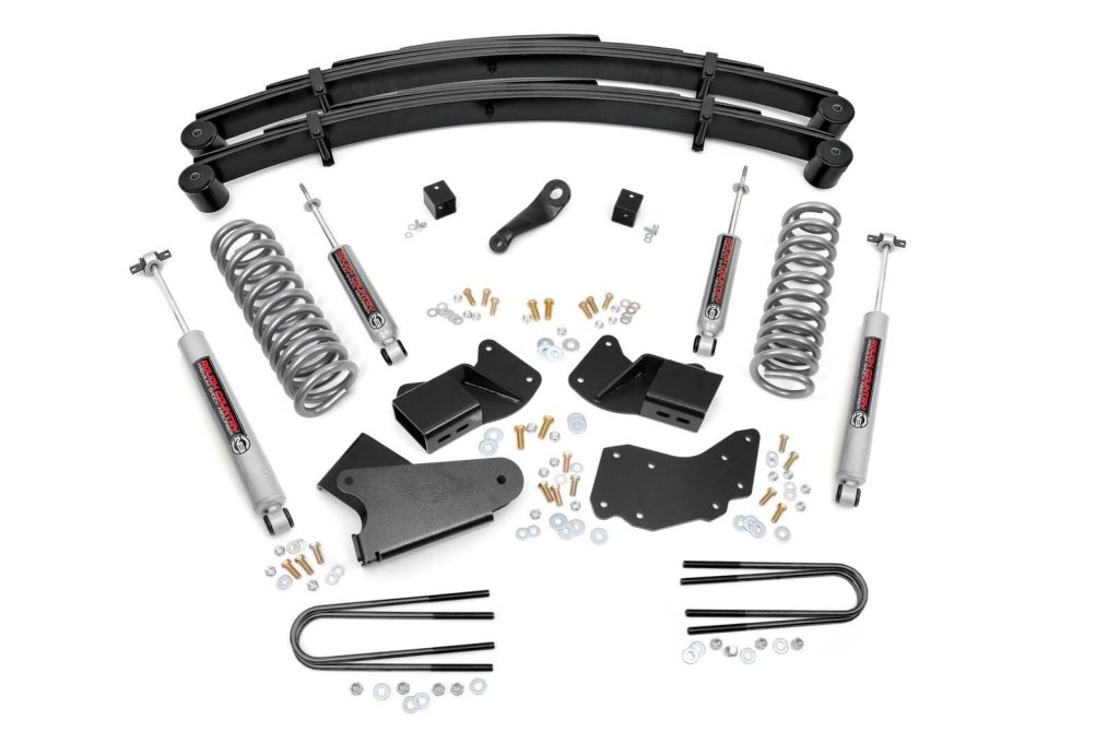 Rough Country 4 Inch Lift Kit Rear Springs Ford Ranger 4WD (1983-1997)