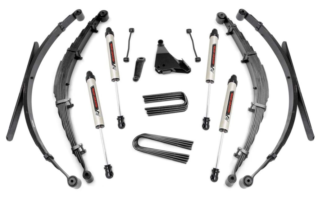 Rough Country 6 Inch Lift Kit Rear Springs V2 Ford F-250/F-350 Super Duty 4WD (1999)