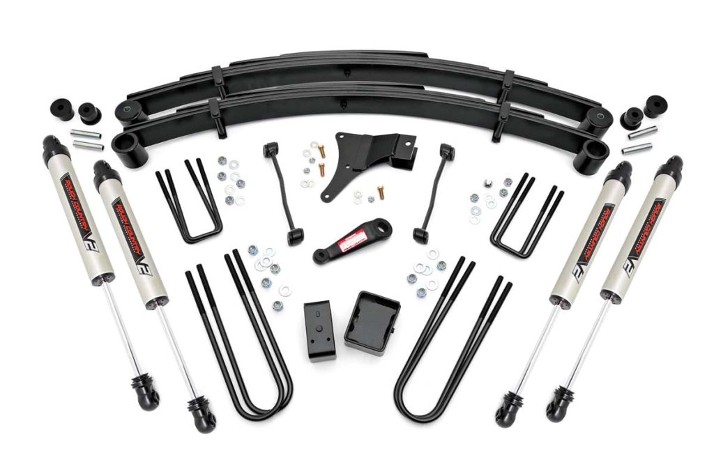 Rough Country 6 Inch Lift Kit Rear Blocks V2 Ford F-250/F-350 Super Duty 4WD (1999)