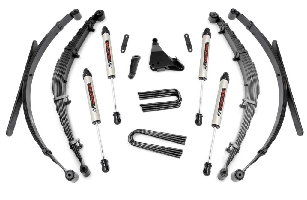 Rough Country 6 Inch Lift Kit Rear Springs V2 Ford F-250/F-350 Super Duty 4WD (99-04)